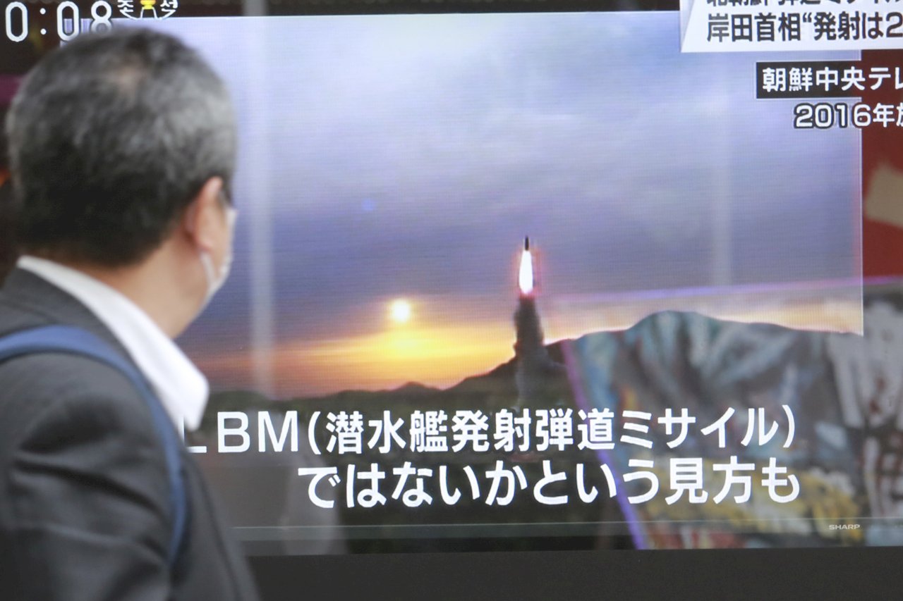 日韓官員：北韓從東海岸試射至少一枚彈道飛彈