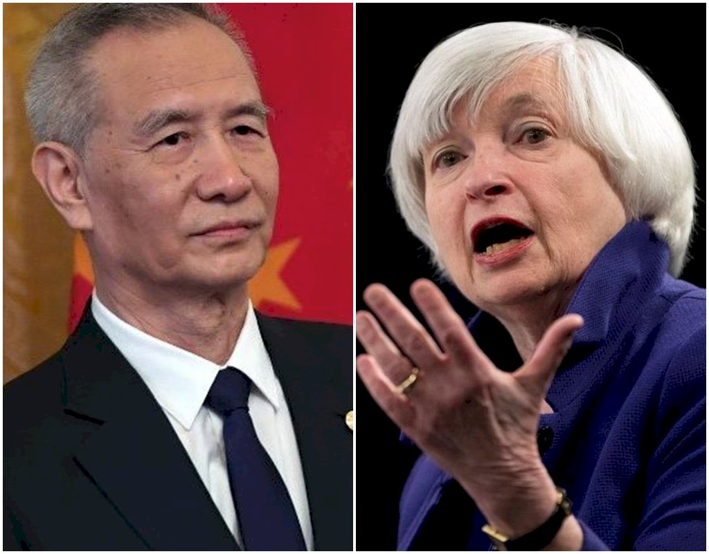 美中談貿易 劉鶴和葉倫「坦率」對話