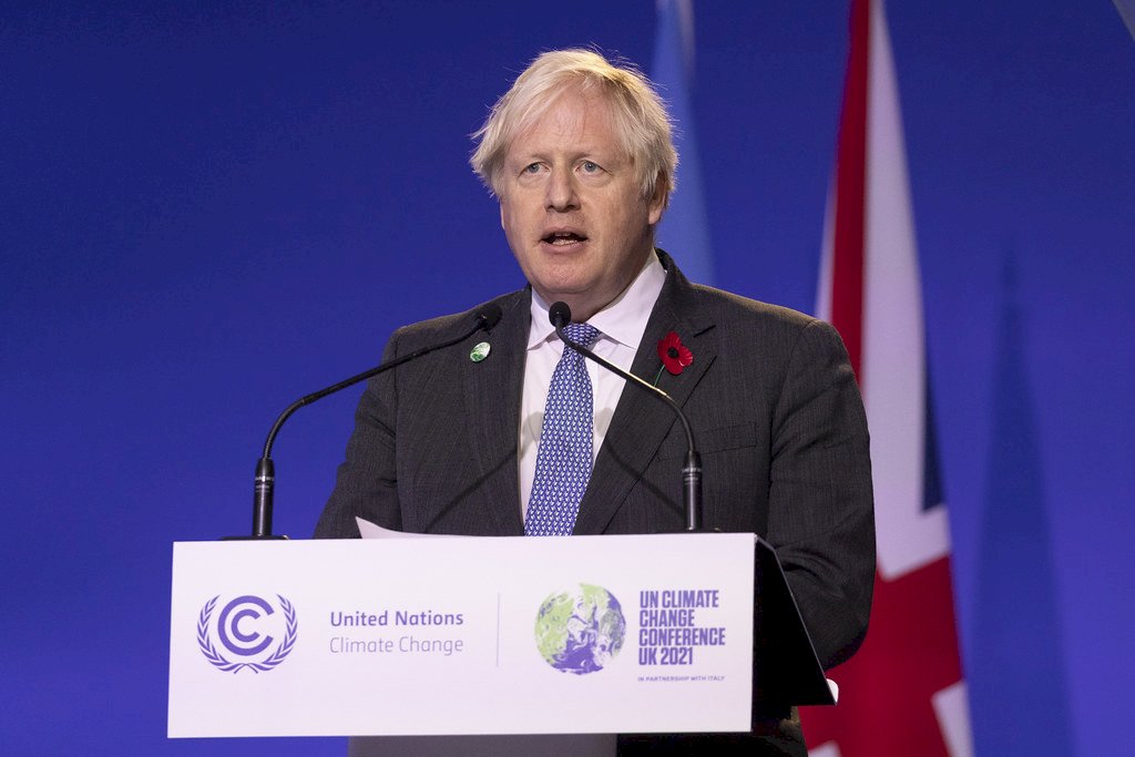 COP26峰會取得進展 英相強生對達成協議審慎樂觀