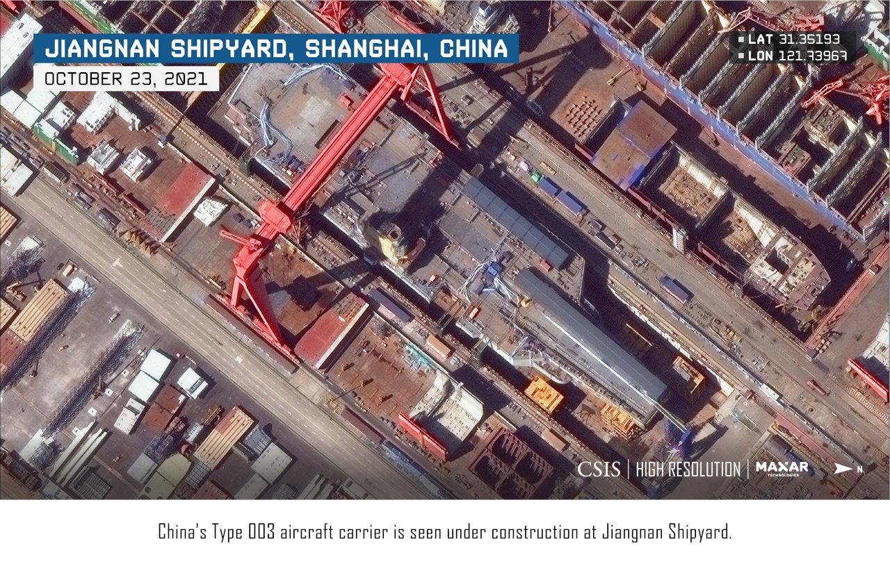 CNN：中國新型高科技航艦可能明年初下水
