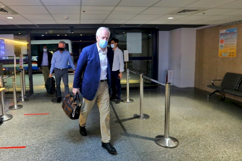 美議員團專機訪台  宏都拉斯總統葉南德茲伉儷來台訪問