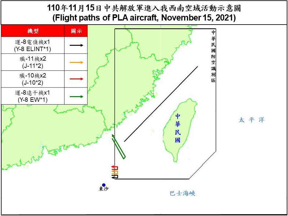 6架共機白天擾台ADIZ 空軍兵力應對