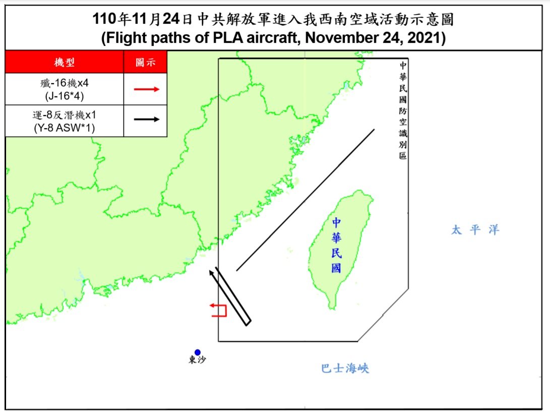 5架共機擾台西南ADIZ 空軍兵力應對