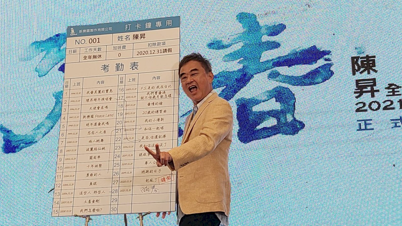 跨年演唱會同步開放線上觀賞  陳昇笑：用上春晚的心情準備(影音)
