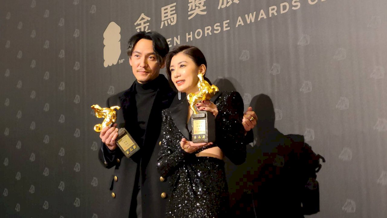 金馬58／《瀑布》奪最佳劇情片4獎大贏家 張震、賈靜雯稱帝封后(影音)