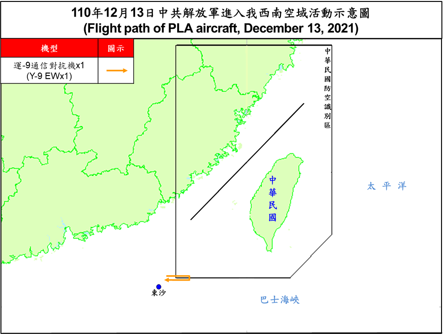中共1架運9擾台  空軍兵力應對