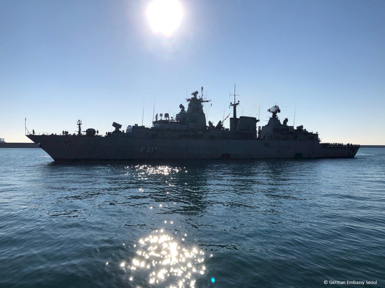 近20年來 第一艘德國軍艦駛入南海