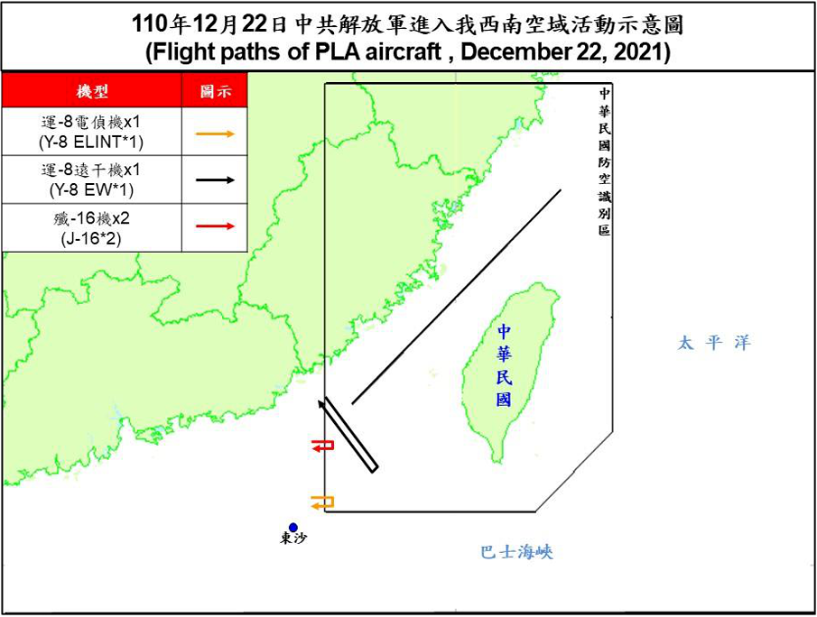 4架共機擾台ADIZ 空軍兵力應對