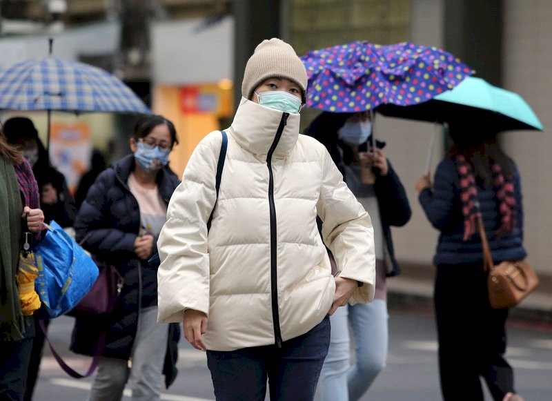 各地降雨機率增 北台灣整天涼冷高溫不到20度