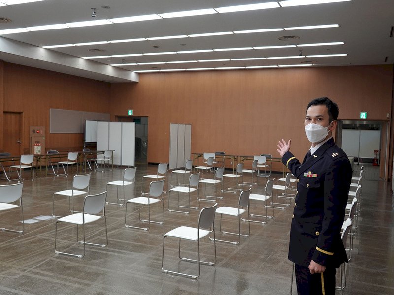 日本民眾打第3劑疫苗 政府設東京大型接種中心