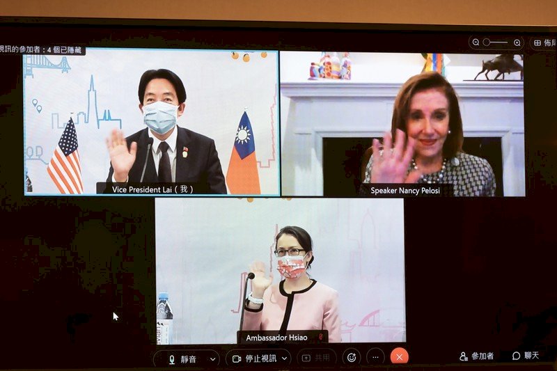 裴洛西與賴清德會談  堅定支持台灣參與世衛組織