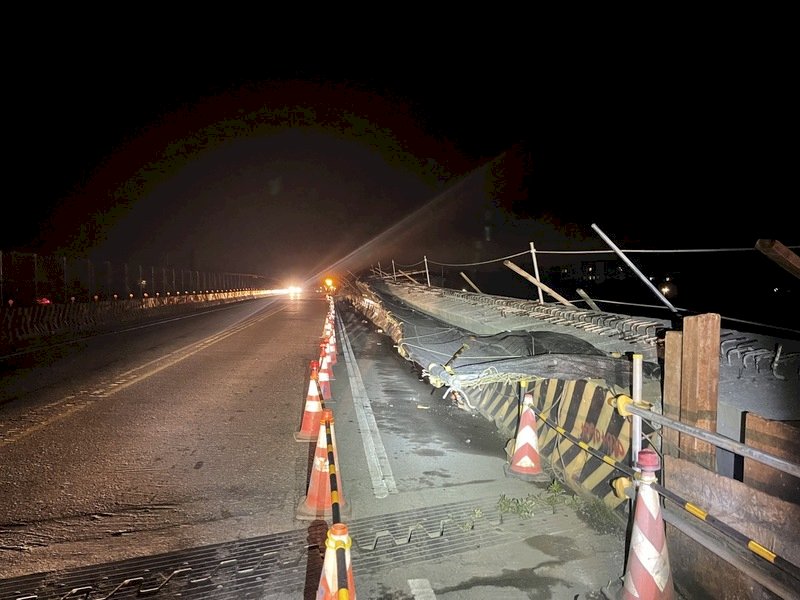 花蓮地震 玉長公路龜裂、玉興橋斷梁