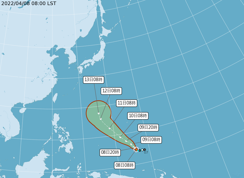 今年首颱馬勒卡形成 侵台機率低