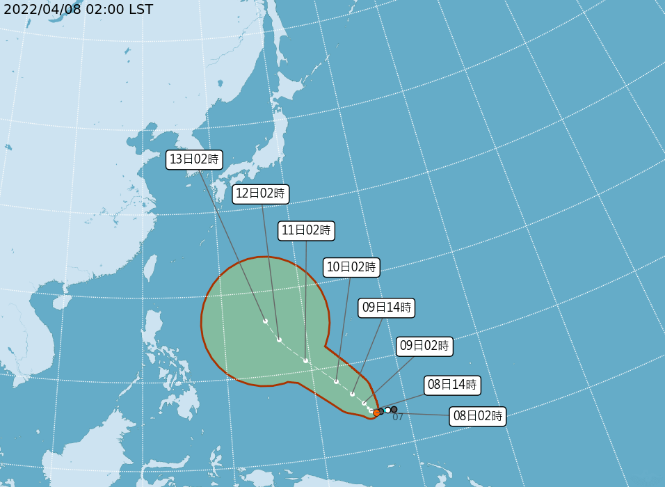 關島熱帶低壓恐成颱 研判直接影響台灣機率低