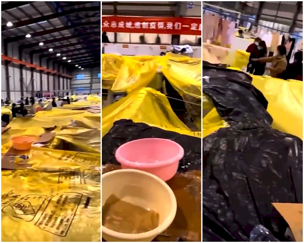 豆腐渣工程！上海方艙醫院暴雨漏水  隔離患者受苦又受難