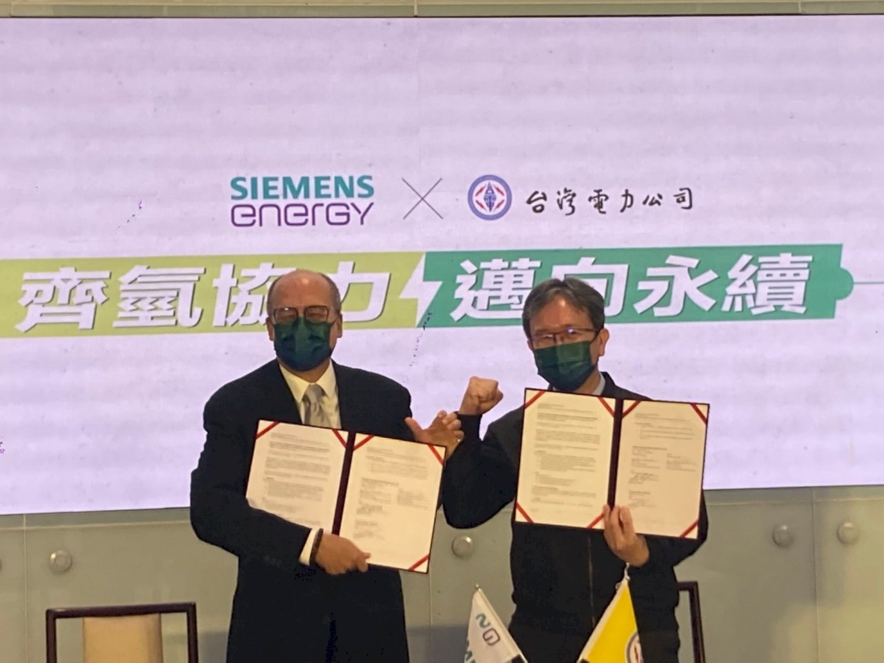 台電電力淨零規劃出爐 今與西門子簽約推燃氣混氫示範