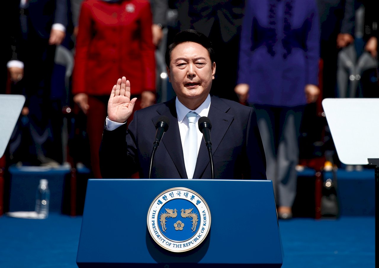 尹錫悅就職演說：與北韓對話大門仍然敞開