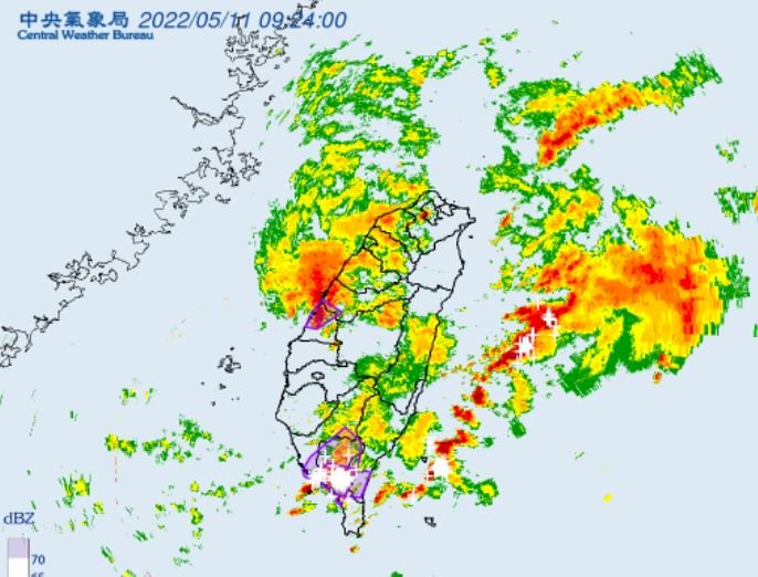 雨區擴大 台中以南8縣市防豪、大雨