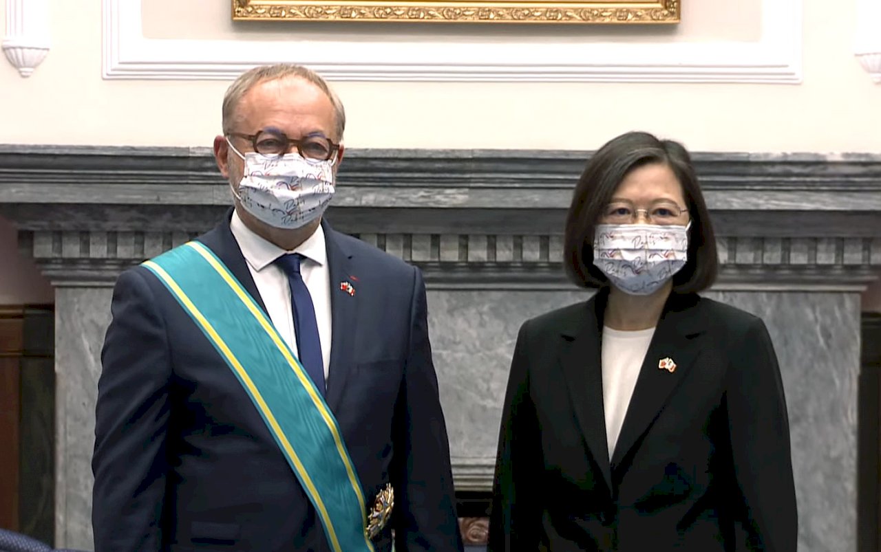 總統盼加速推動台歐盟雙邊投資協定 共同打造具韌性供應鏈體系(影音)