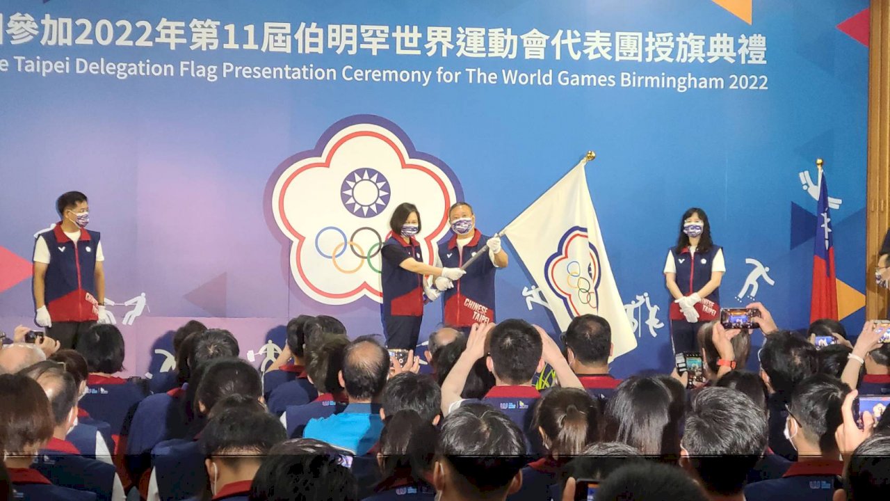 代表團出征伯明罕世運會  總統點名女子拔河代表隊爭取5連霸