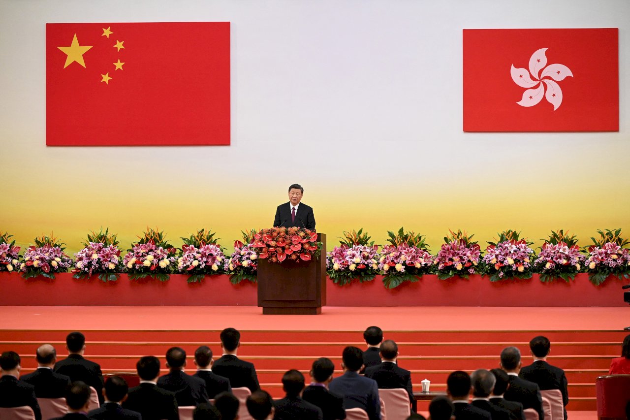香港主權移交25週年／監誓香港新政府就職 習近平稱一國兩制取得成功