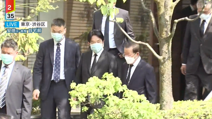 賴清德赴東京弔唁安倍 綠委肯定這是外交突破、符合國人期待