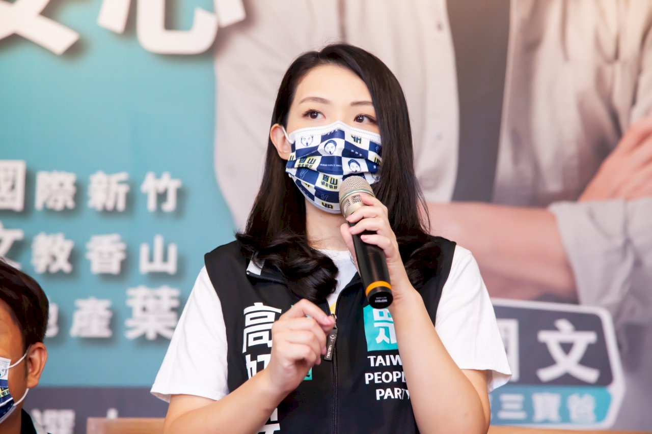 選新竹市長獲郭台銘支持 高虹安：仍要靠自己努力
