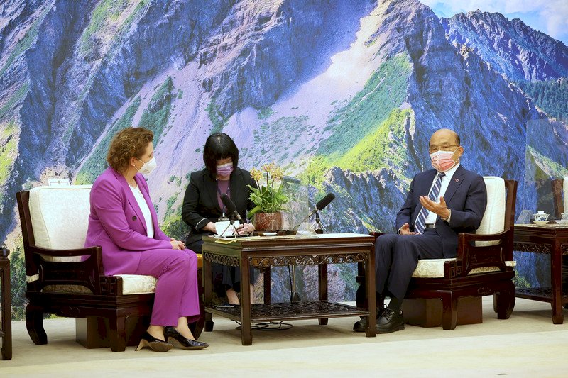 會晤歐洲副議長 蘇揆：台灣全民一致守護主權