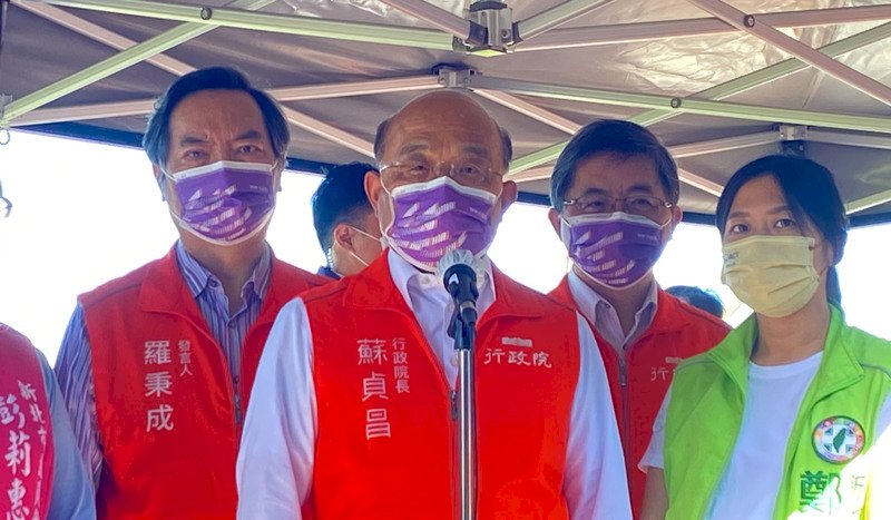 蘇貞昌：中國軍事壓迫 不會得到台灣人好感