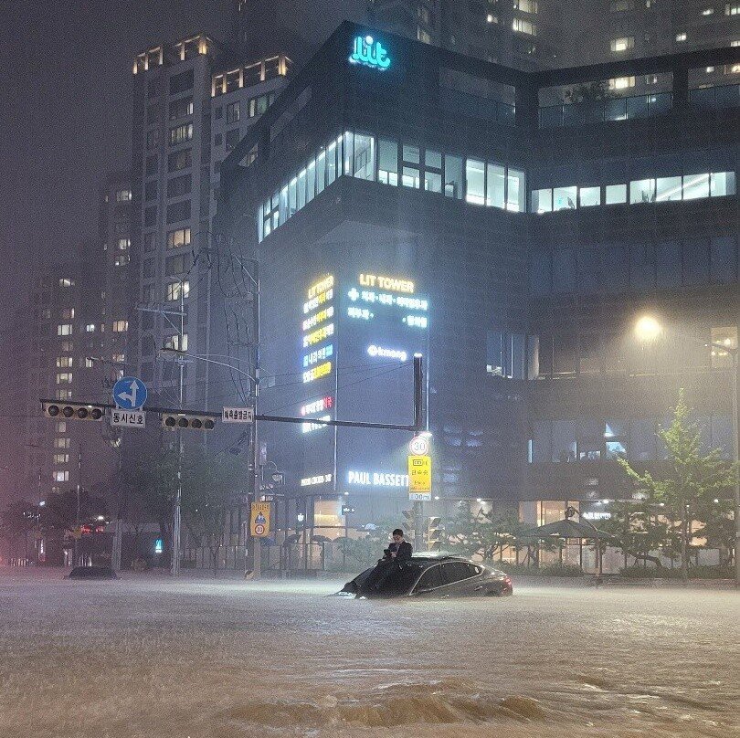 首爾暴雨波及保險業 泡水車估賠近900億韓元