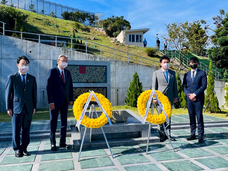 日華議員懇談會成員赴五指山  致敬李登輝
