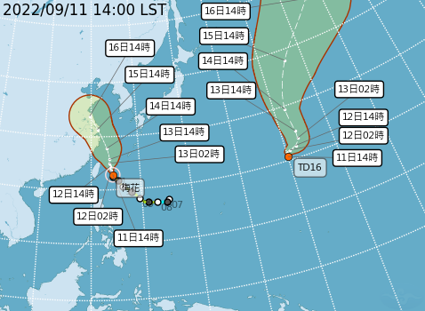 中颱梅花牛步  北部防雨、沿海留意長浪