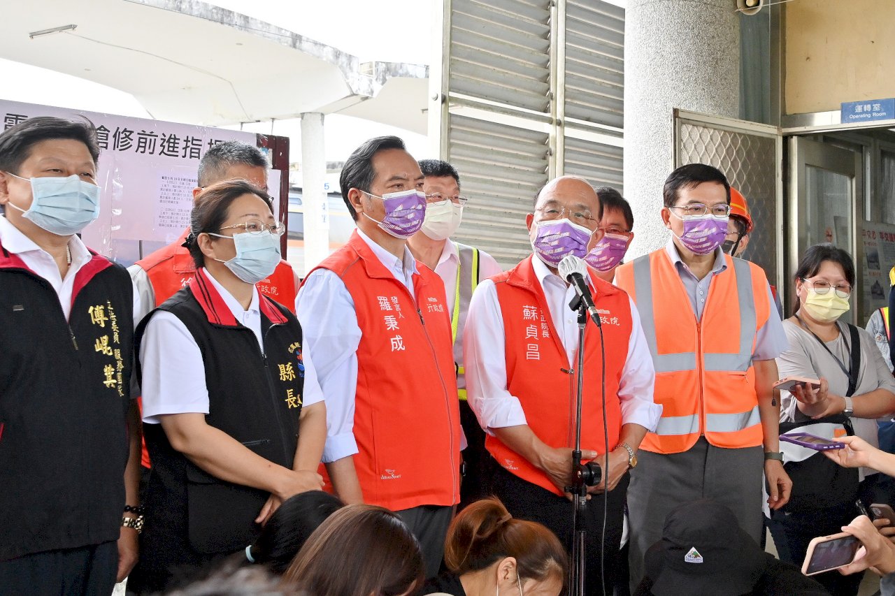 赴花蓮勘災 蘇揆：全力支持地方進行災後建設