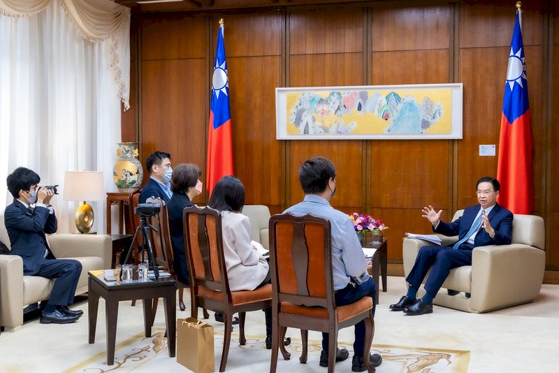 日媒專訪 吳釗燮：慎防中國以戰爭轉移內在矛盾