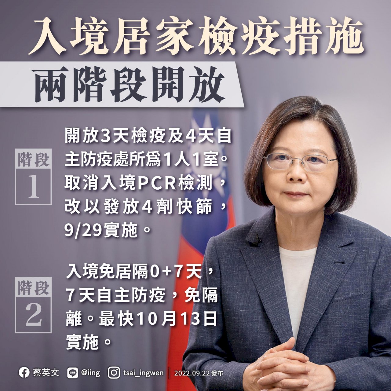 邊境分段解封 蔡總統：重振觀光刺激經濟