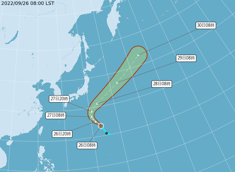 輕颱庫拉生成 對台無直接影響