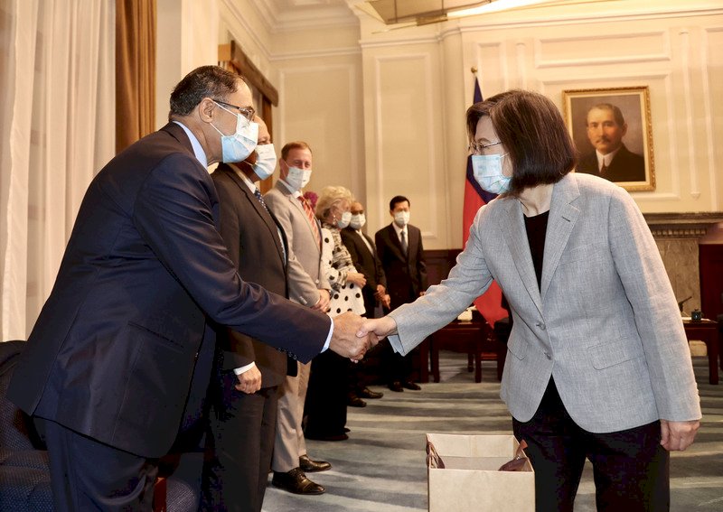 接見玉山論壇訪賓 總統：盼打造具韌性民主同盟陣線