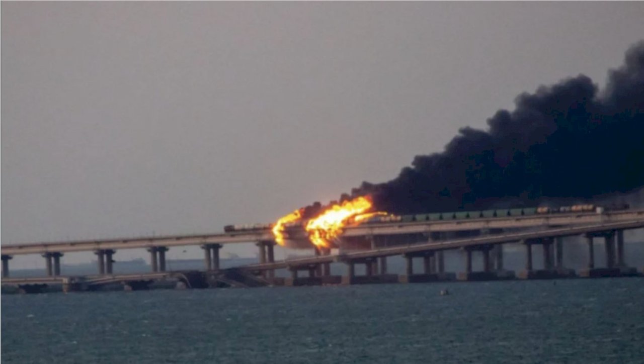 克里米亞大橋爆炸 俄國逮捕8名俄烏公民