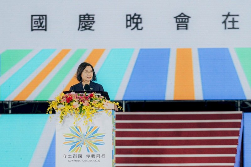 2022國慶晚會  蔡總統：同心協力一定能守土護國