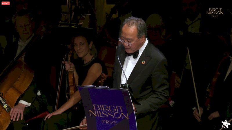 馬友友獲頒瑞典尼爾森音樂大獎 籲世人與自然共存