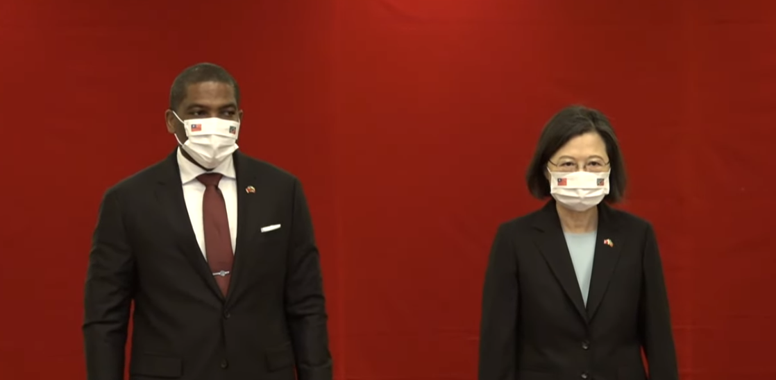 聖克里斯多福總理來訪 總統：台灣將提供醫療及健保經驗