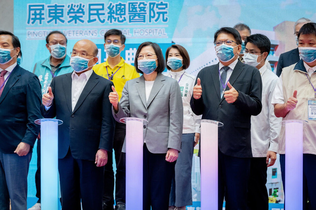 出席屏東榮總開幕 總統：鄉親就醫不再舟車勞頓