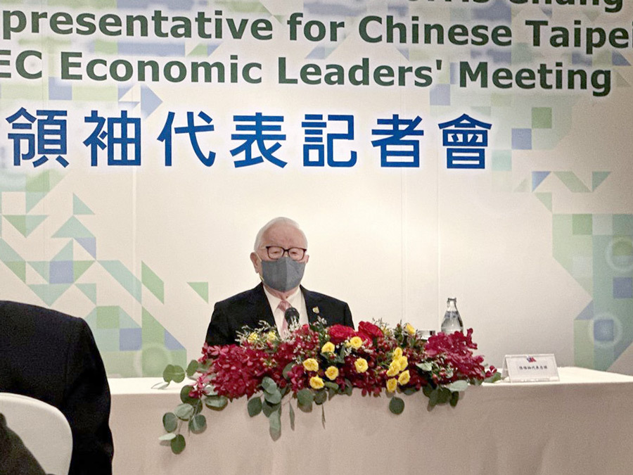 談明年續任領袖代表意願 張忠謀：不回答假設性問題