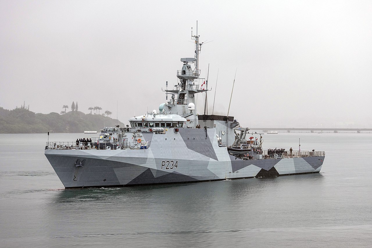 英國海軍巡邏艦 首次參加美日利劍演習