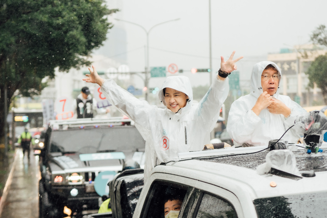 2022選戰／黃珊珊雨中車掃 盼呈現台北8年來改變