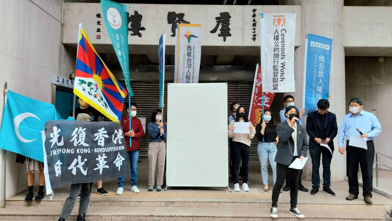 白紙革命／台中港學運人士聲援 籲中共勿重演六四