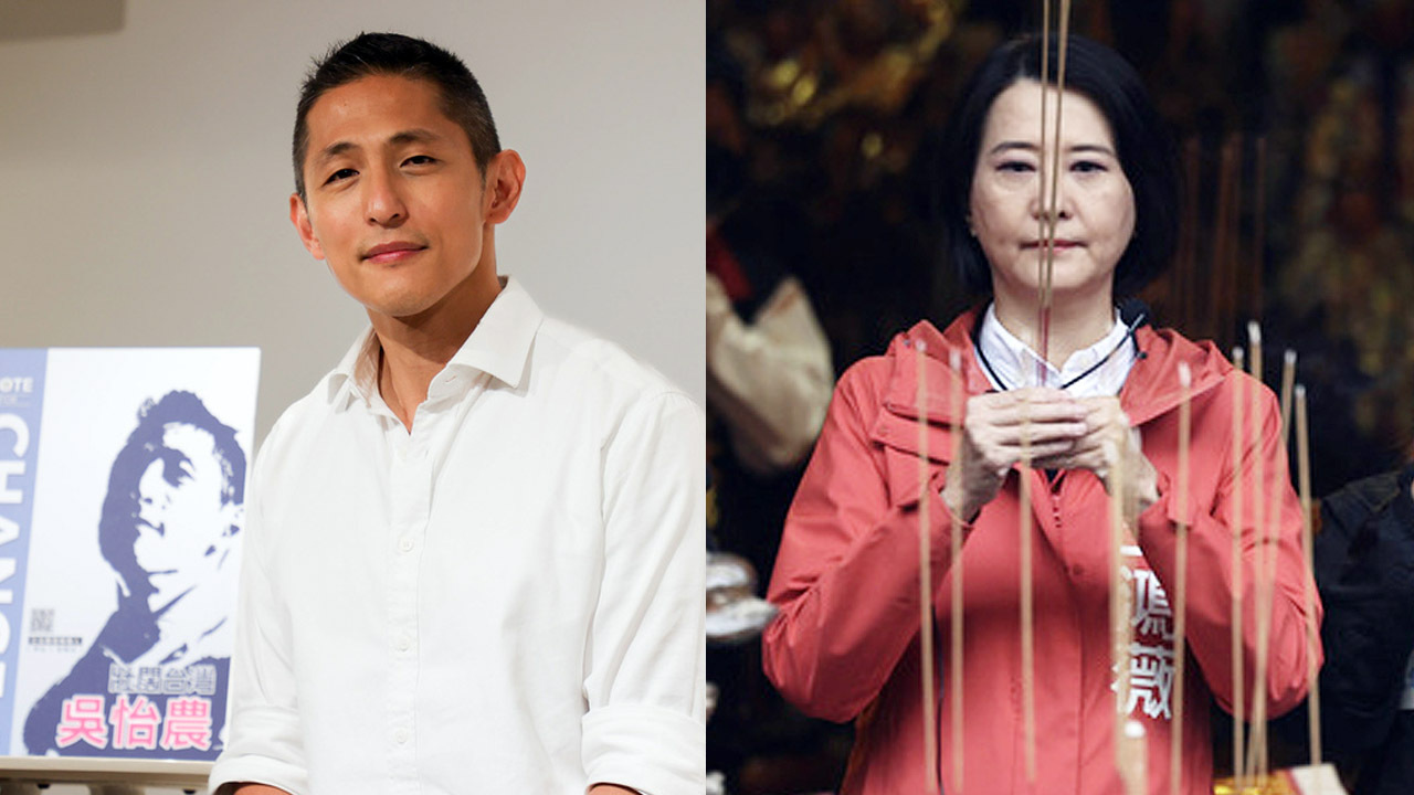 北市立委補選 吳怡農公布主視覺 王鴻薇參拜文昌宮