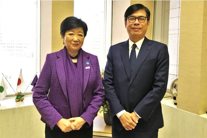 陳其邁訪日拜會小池百合子 談市政及區域安全