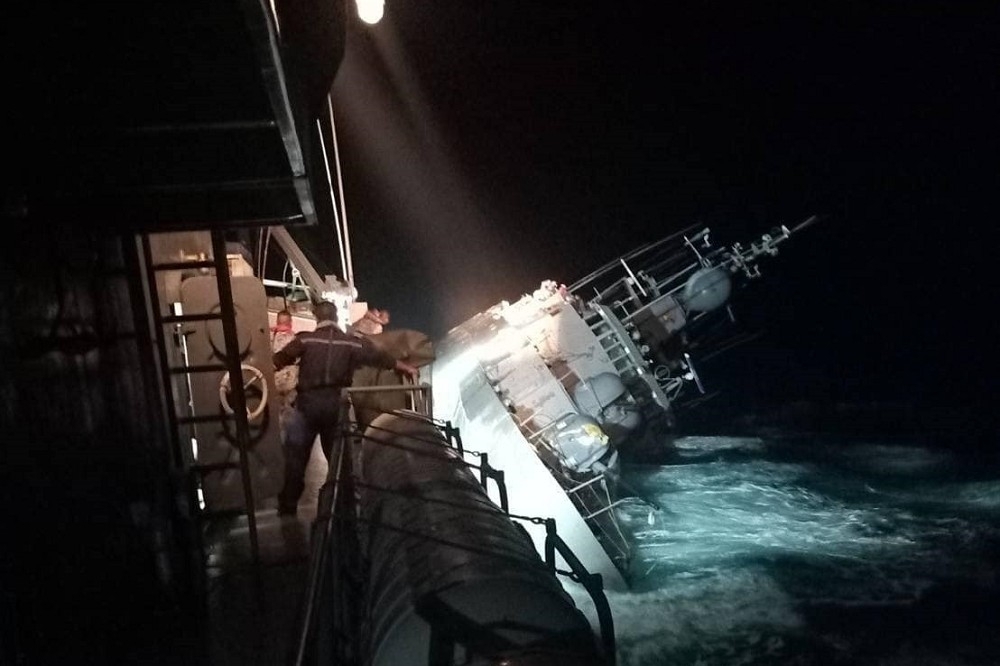泰軍艦沈沒2天後救起1人 搜尋其餘失蹤29人