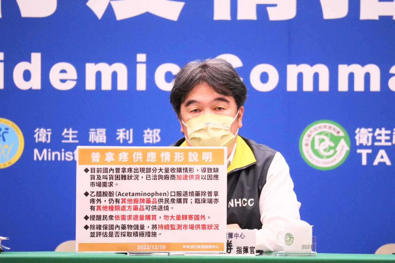 王必勝：「普拿疼」遭大量收購 籲勿大量轉寄國外